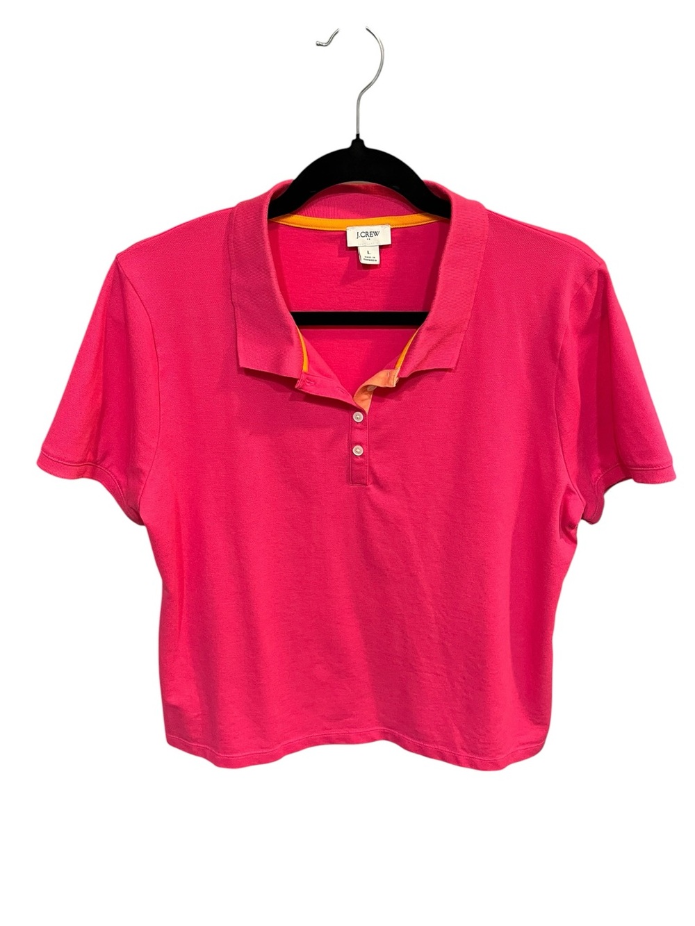 J.Crew Pink Polo Collared Shirt - Size Large